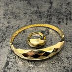 Gouden set armband met ring 18 karaat gold, Ophalen of Verzenden, Zo goed als nieuw, Goud, Zilver