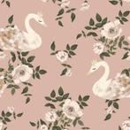 Kinderbehang Behang Zwanen Warm Roze Dekornik, Wodzirejow 5a, 02-824 Warsaw, Poland, Nieuw, Ophalen of Verzenden, Wanddecoratie