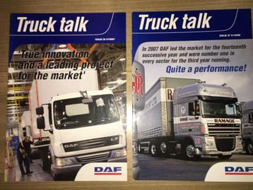 2x DAF Truck Talk folders/brochures/tijdschriften Engeland beschikbaar voor biedingen