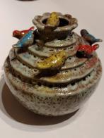 vogeltjesvaas / groene vaas type Grenada / H 16 cm, Antiek en Kunst, Antiek | Vazen, Ophalen