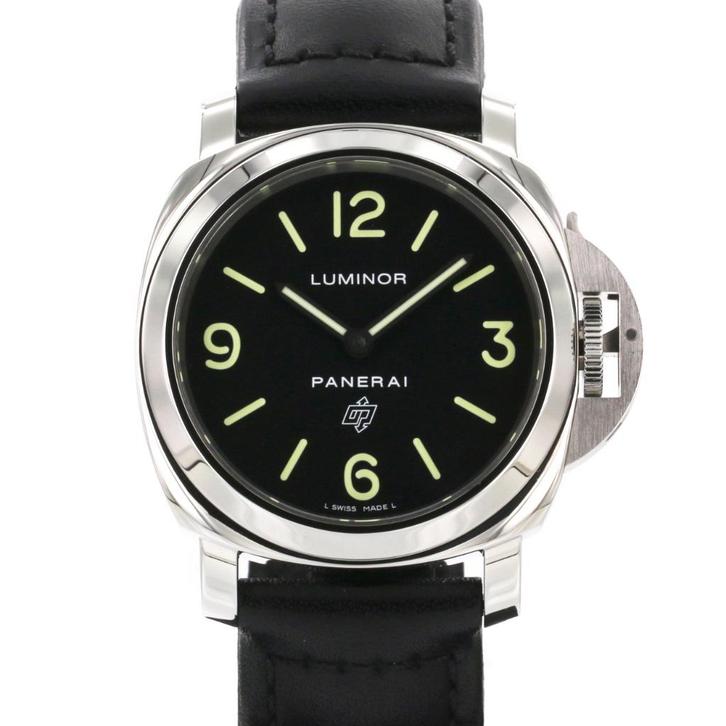 Panerai Luminor Base Logo 44 (Zeer goed/ 2019), Sieraden, Tassen en Uiterlijk, Horloges | Heren, Zo goed als nieuw, Polshorloge