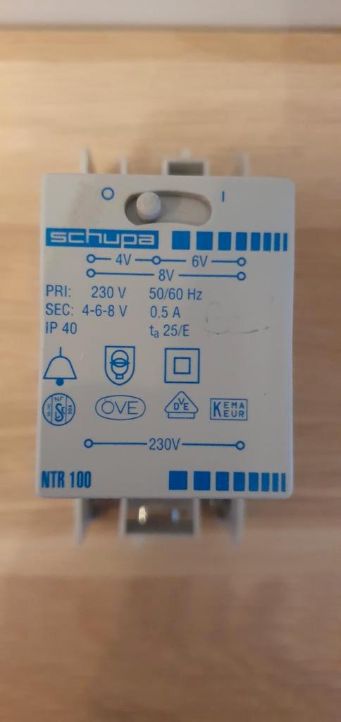 Schupa NTR 100 Beltransformator, Doe-het-zelf en Verbouw, Elektra en Kabels, Gebruikt, Overige typen, Ophalen