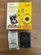 Fujifilm Instax Mini 9 - Geel - Limited Edition, Ophalen of Verzenden, Zo goed als nieuw, Polaroid, Fuji