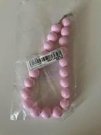 Roze kralenketting, Sieraden, Tassen en Uiterlijk, Kettingen, Ophalen of Verzenden, Nieuw, Roze, Kunststof