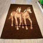 Borbo Dralon deken van Bayer met paardenmotief 130 x 200 cm, Ophalen of Verzenden, Zo goed als nieuw