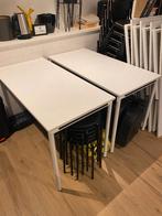 Casala Lacrosse II vergadertafel | 120x60 cm, wit, 6 stuks, Ophalen, 100 tot 150 cm, Tot twee personen, 50 tot 100 cm