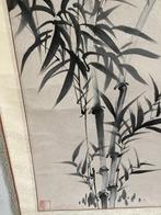 Oude Chinese rolschildering - Bamboe - 150x42,5 cm, Ophalen of Verzenden