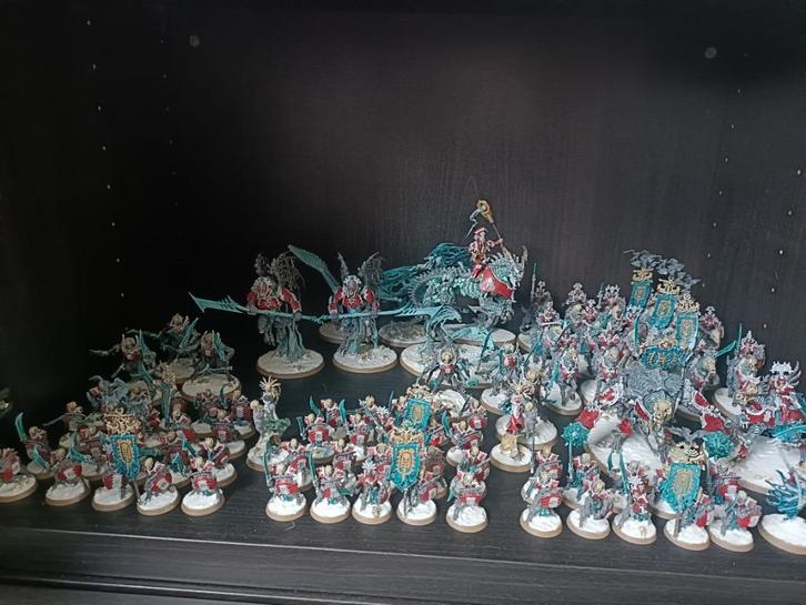 Age of sigmar -  Ossiarch Bonereapers leger, Hobby en Vrije tijd, Wargaming, Zo goed als nieuw, Warhammer, Figuurtje(s), Geverfd