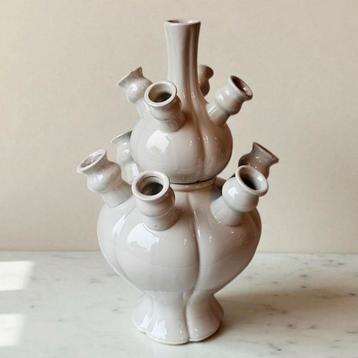 tulpenvaas Rotterdam wit 2-delig 46 cm sale beschikbaar voor biedingen