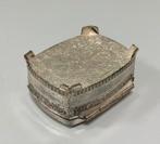 Antiek zilver juwelendoosje sieradendoos fluwelen voering, Antiek en Kunst, Ophalen of Verzenden