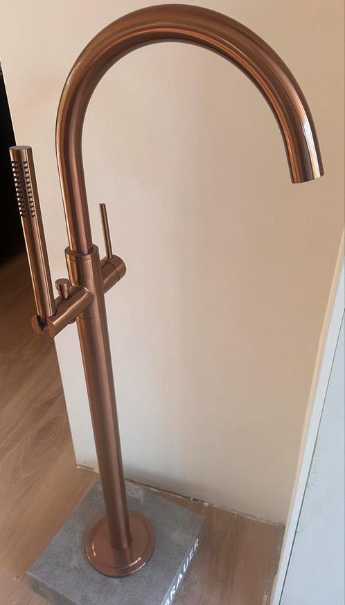 Brauer Copper Edition Staande badkraan met handdouche, Doe-het-zelf en Verbouw, Sanitair, Nieuw, Bad, Koper, Ophalen of Verzenden
