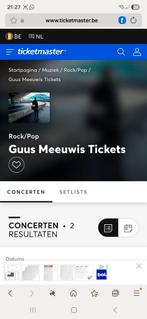 2 veldkaarten concert Guus Meeuwis in Antwerpen, Tickets en Kaartjes, Twee personen, November, Levenslied