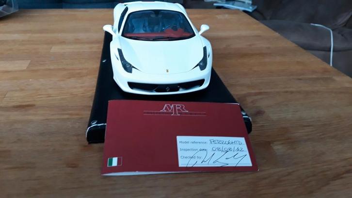 MR 1/18 Ferrari 458 Hardtop Spider AVUS ZELDZAAM, Hobby en Vrije tijd, Modelauto's | 1:18, Zo goed als nieuw, Ophalen of Verzenden