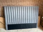 Grey headboard with vertical stitching - 160cm, Huis en Inrichting, Slaapkamer | Bedden, Ophalen, Tweepersoons, Zo goed als nieuw