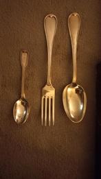 Verzilverd bestek, Bruno Wiskemann 6 lepel,6 vork, 10 theele, Antiek en Kunst, Antiek | Bestek, Ophalen of Verzenden