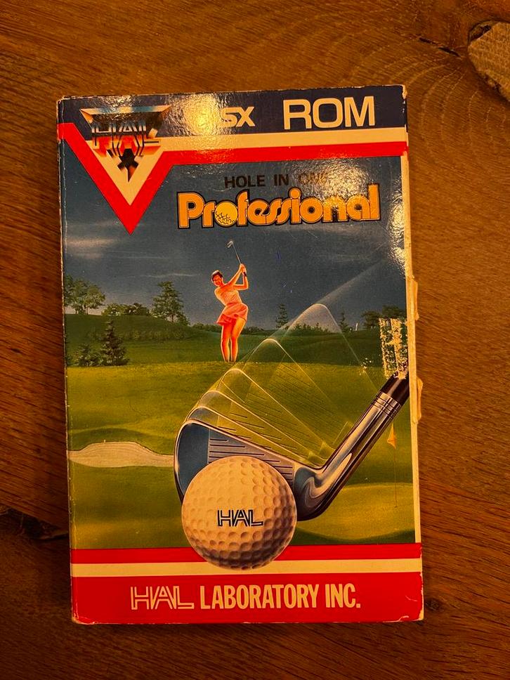 Golf - Hole in One Professional - Philips MSX, Spelcomputers en Games, Games | Overige, Gebruikt, Sport, 2 spelers, Eén computer
