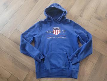 Hele mooie blauwe trui / hoody van Gant, maat L beschikbaar voor biedingen