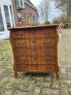 Antieke massief eiken houten ladekast, Huis en Inrichting, Ophalen, Gebruikt, 100 tot 150 cm, Eikenhout