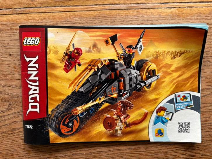 Lego NINJAGO 70672 ninja Cole's crossmotor, Kinderen en Baby's, Speelgoed | Duplo en Lego, Gebruikt, Lego, Complete set, Ophalen of Verzenden