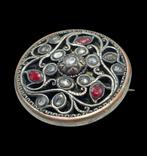 Prachtige Antieke grote Speld met Roos Diamanten, Overige materialen, Verzenden, ., .