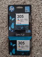 HP 305 originele drie-kleuren inktcartridge 2x, Computers en Software, Printerbenodigdheden, Nieuw, Cartridge, HP, Ophalen of Verzenden