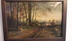 SCHILDERIJ: LANDSCHAP EIND 1800-BEGIN 1900, Antiek en Kunst, Ophalen of Verzenden