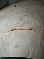 Suar Boomstamtafel - Uniek en Robuust, Huis en Inrichting, Tafels | Eettafels, Ophalen, Zo goed als nieuw, Metaal, Vier personen