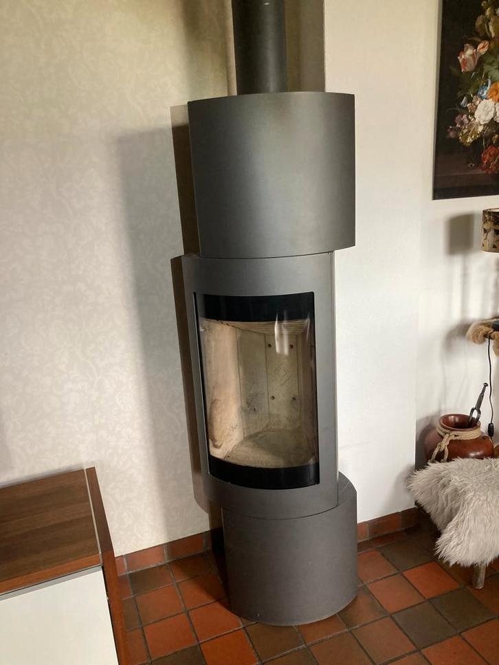 Leenders kachel model Doran, Huis en Inrichting, Kachels, Zo goed als nieuw, Vrijstaand, Houtkachel, Hout, Ophalen of Verzenden