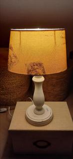 Schemerlamp / tafellamp landelijk, Huis en Inrichting, Ophalen, Zo goed als nieuw, Hout, Minder dan 50 cm