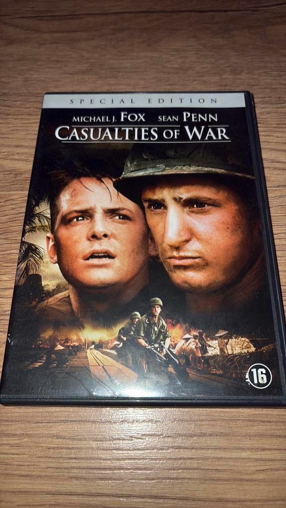 Casualties of War met Michael J. Fox en Sean Penn., Cd's en Dvd's, Dvd's | Thrillers en Misdaad, Zo goed als nieuw, Actiethriller
