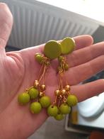 prachtige kraal oorbellen appel groen, Sieraden, Tassen en Uiterlijk, Ophalen of Verzenden, Nieuw, Glas
