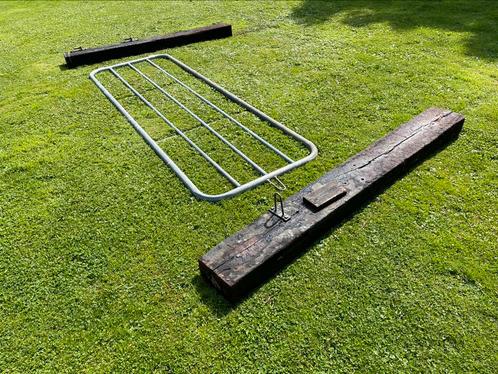 Gegalvaniseerde weidepoort, incl. bielzen staanders, Dieren en Toebehoren, Stalling en Weidegang, Weidegang