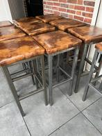 10 Barkrukken Squere, Ophalen, 5 krukken of meer, 60 tot 90 cm, Zo goed als nieuw