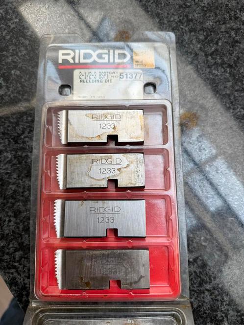 Orginele Ridgid draadsnijkussen set 2-1/2-3 BSPT, Doe-het-zelf en Verbouw, Draaibanken, Overige typen, Minder dan 500 mm, Ophalen of Verzenden
