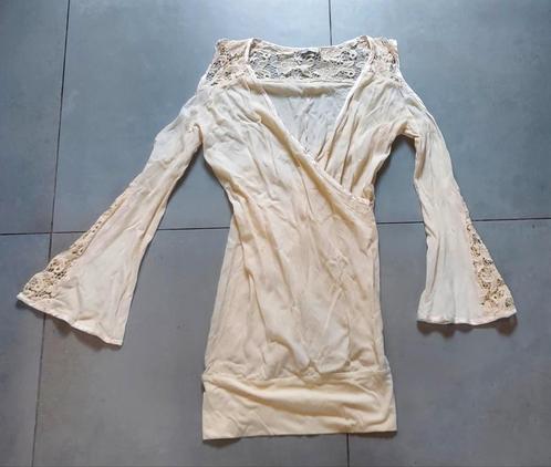Tom Tom Ibiza maat S (OPHALEN), Kleding | Dames, Tops, Zo goed als nieuw, Maat 36 (S), Wit, Lange mouw, Ophalen