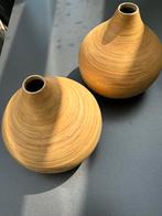 Vazen, Huis en Inrichting, Woonaccessoires | Vazen, Overige materialen, Gebruikt, Geel, Ophalen of Verzenden