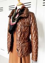 MARINA YACHTING vintage padded puffer jacket mt 36 & 38, Gedragen, Maat 38/40 (M), Ophalen of Verzenden, Bruin