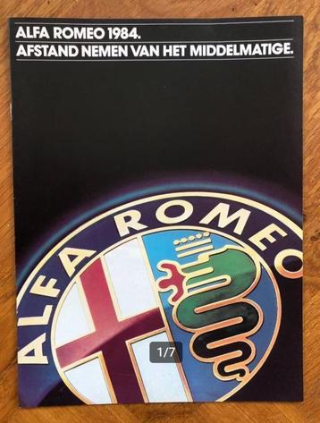 Alfa Romeo 1984 folder beschikbaar voor biedingen