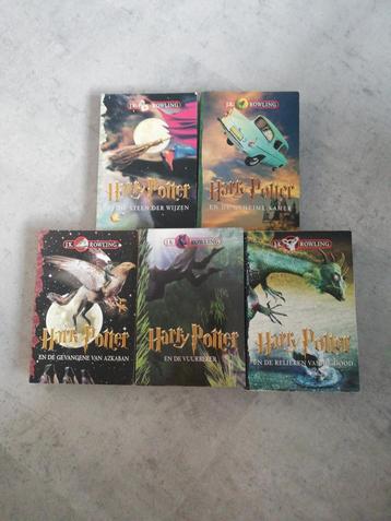 5 delen van Harry Potter, Rowling  beschikbaar voor biedingen