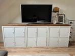 3x IKEA KALLAX wit 4 vaks + deurtjes + 2x plank steigerhout, Huis en Inrichting, Ophalen, 25 tot 50 cm, Minder dan 100 cm