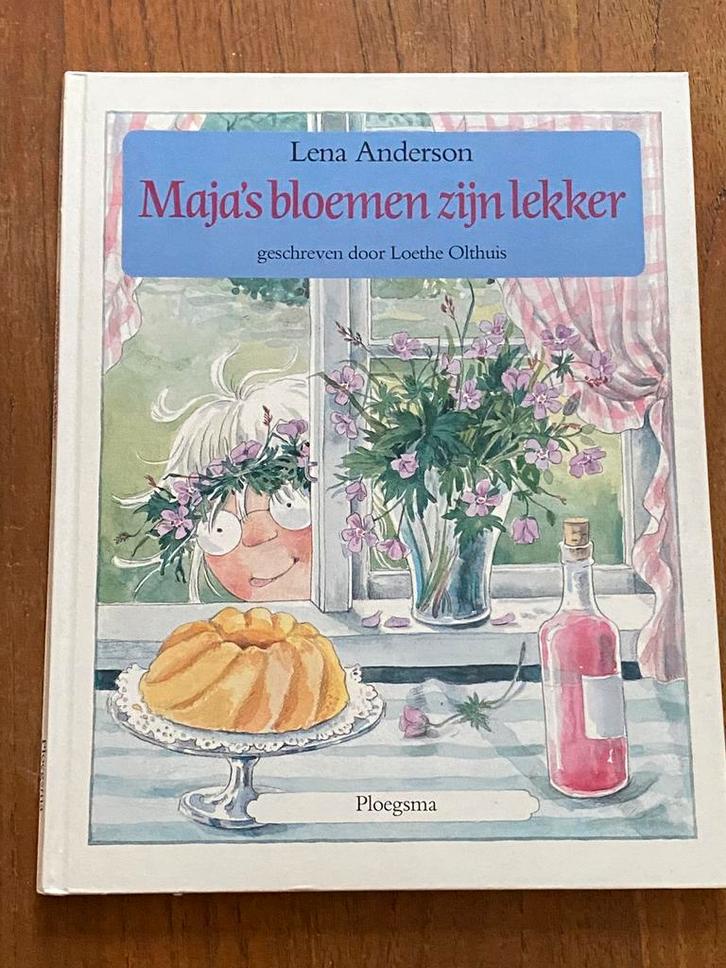 Maja’s bloemen zijn lekker - Lena Anderson & Loethe Olthuis, Boeken, Kinderboeken | Jeugd | onder 10 jaar, Zo goed als nieuw, Non-fictie