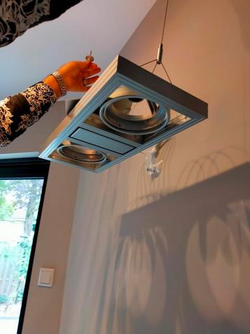 3 design plafondlampen/spots met kabel ophangsysteem. beschikbaar voor biedingen