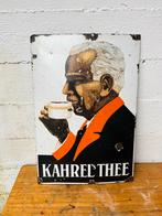 Kahrel's Thee Emaille Reclamebord - Zeldzaam!, Ophalen of Verzenden, Gebruikt