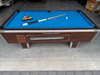 Leistenen Pooltafel, 242x135, muntinworp, met accessoires, Ophalen, Zo goed als nieuw, Pooltafel