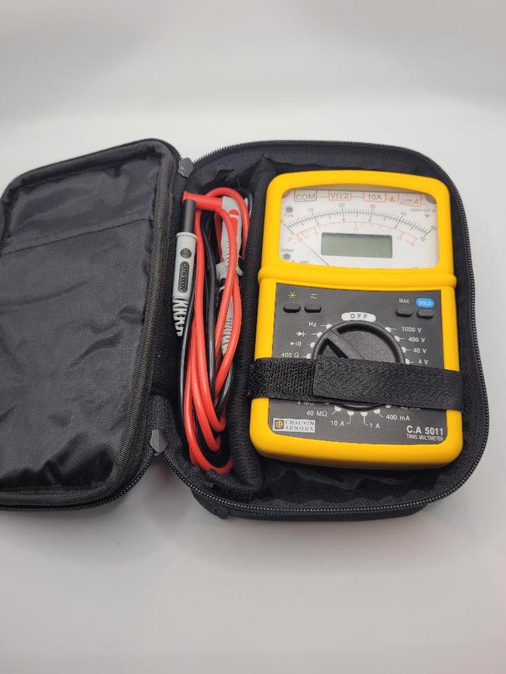 Chauvin Arnoux CA 5011 Handheld analoge multimeter, Doe-het-zelf en Verbouw, Meetapparatuur, Zo goed als nieuw, Multimeter, Verzenden