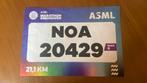Startnummer halve marathon ASML Eindhoven, Sport en Fitness, Loopsport en Atletiek, Ophalen of Verzenden