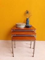 Retro vintage design nesting tables, Pastoe mimiset miniset, Gebruikt, Vintage, Ophalen of Verzenden, Nvt