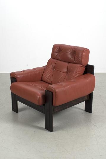 Deens leren fauteuil uit de seventies SALE nu maar 100 Euro! beschikbaar voor biedingen