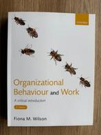 Organizational Behaviour and Work (nieuw), Ophalen of Verzenden, Nieuw, WO, Fiona M. Wilson