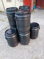 60 liter voerton ton vaten schroef deksel., Ophalen, Gebruikt, Overige typen